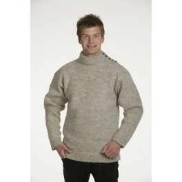 Traditionel færøsk sweater - lysegrå Traditionel færøsk sweater - lysegrå