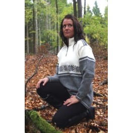 Flot sweater med lynlås Flot sweater med lynlås
