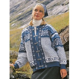 Lyseblå Borgund cardigan Lyseblå Borgund cardigan