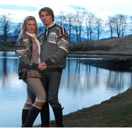 Grå Borgund cardigan Grå Borgund cardigan