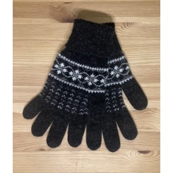 Islandsk mønstret dame handske - koks