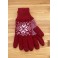 Rød snow flake handske