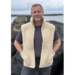 Uldvest- r&aring;hvid