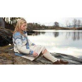 Lyseblå Kautokeino cardigan Lyseblå Kautokeino cardigan